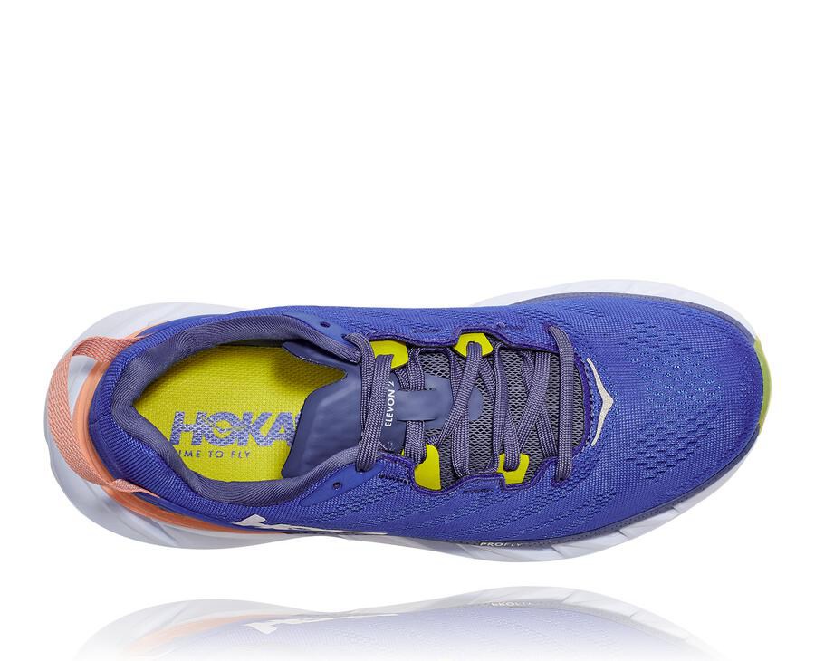 Hoka One One Koşu Ayakkabısı Kadın Mavi/Beyaz - Elevon 2 - RC3906512